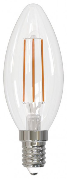 ЭЛЕКТРИКА VOLPE LED-C35-5W/3000K/E14/CL/SLF