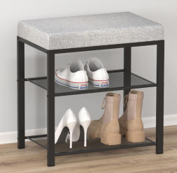 Банкетка ЗМИ Банкетка Торонто 13S (TORONTO 13S banquet&amp;shoes) черный БТ13С Ч