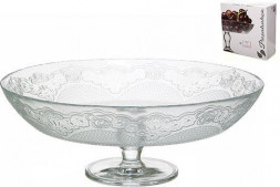 Блюдо &quot;Лейси&quot; 96770 на ножке в подар. упак. 1/4шт. PASABAHCE 96136B