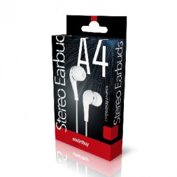 Наушники SMARTBUY (SBE-012K) A4 белый (коробка)