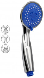 Лейка душевая САНАКС 6036 Лейка душевая массажная голубая вставка