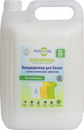 Кондиционер для белья MOLECOLA Кондиционер для белья с антистатическим эффектом Весенний Дождь 5000 мл, 73649