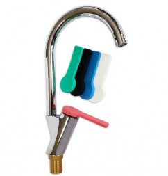 Смеситель для кухни GFMARK 5454 Смеситель кухонный шаровый боковой со сменными разноцветными ручками