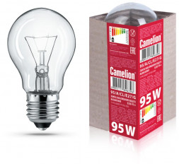 Лампа CAMELION (15043) 95/A/CL/E27/G