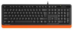Клавиатура A4TECH Fstyler FKS10 orange, USB, черный оранжевый