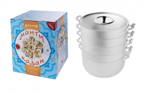 Манты-казан SCOVO МТ112 алюм. 6,0л 4 сетки