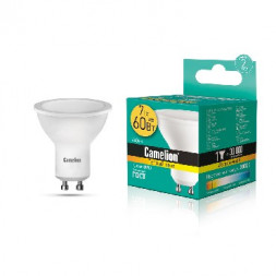 Лампа светодиодная CAMELION (11654) LED7-GU10/830/GU10/7Вт