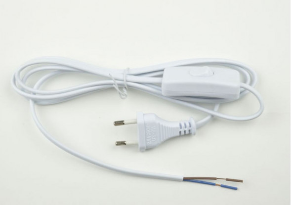 Сетевой шнур с вилкой и выключателем UNIEL (UL-00004428) UCX-C10/02A-170 WHITE