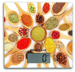Весы кухонные ERGOLUX ELX-SK01-С11 яркие приправы