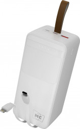 Powe Bank MORE CHOICE (4620202552860) PB59-50 50000mAh 1USB+1Type-C+1micro-USB 3.0A 22.5W+PD20W+QC3.0 , белый