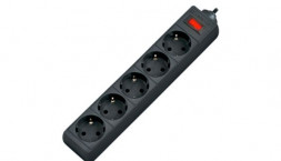 Фильтр сетевой DEFENDER (99486) ES сет.фильтр 5роз - 5м - (пакет) черный