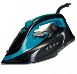 Утюг DELTA LUX DE-3000 черный с бирюзовым