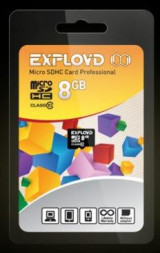 Карта памяти EXPLOYD MicroSDHC 8GB Class10 - б/а