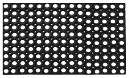 Коврик BLABAR Коврик грязезащитный &quot;ячейка&quot;, 400*600*12мм, Svart mjuk чёрный Blabar/20 92201