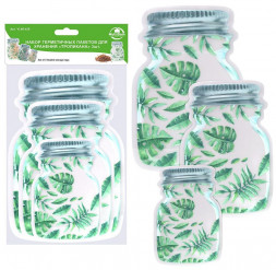 Набор * герметичных пакетов для хранения &quot;Тропикана&quot;, 3шт. MULTIDOM Набор герметичных пакетов для хранения &quot;Тропикана&quot;, 3шт. VL80-426