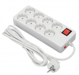 Сетевой фильтр BURO 800SH-5-W 5м 8 розеток белый