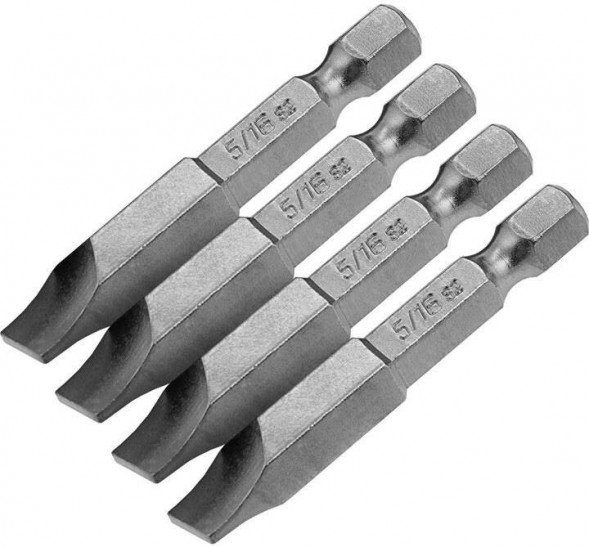 Набор бит DENZEL Набор бит, SL5/16&quot;x2&quot;, 5 шт. 7711314