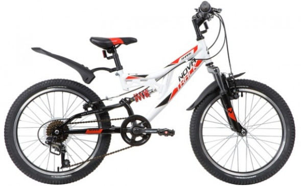 Велосипед NOVATRACK 20SS6V.SHARK.WT20 20&quot; SHARK белый 140671