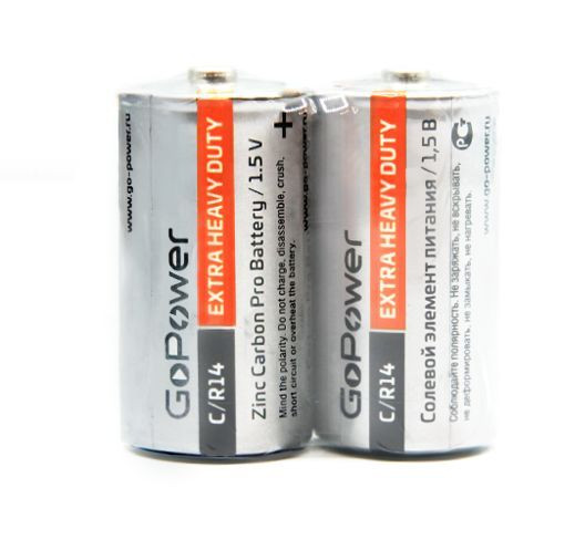 Элементы питания GOPOWER (00-00015596) Extra Heavy Duty C / R14