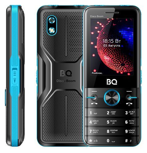 Мобильный телефон BQ-2842 Disco Boom Black+Blue