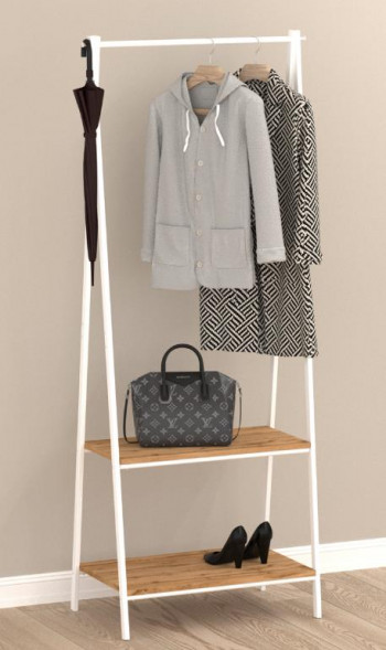 Вешалка ЗМИ Вешалка гардеробная Алабама 22 (ALABAMA 22 clothes rack) белый ВГА22 Б