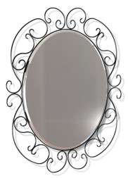 Зеркало SHEFFILTON Грация 630 металл черный