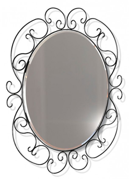 Зеркало SHEFFILTON Грация 630 металл черный