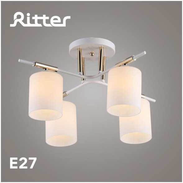 СВЕТИЛЬНИКИ ПОТОЛОЧНЫЕ, ЛЮСТРЫ RITTER 52559 2 Modern 00601/4 4хE27