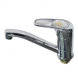 Смеситель для кухни РОССИЯ 2750S Смеситель кухонный ручка с гербом нос 15 см шаровый