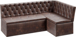 BONMEBEL Скамья угловая со спальным местом Квадро тип 1 Классик исп.2 - венге/ТК коричневая (3 кор.)