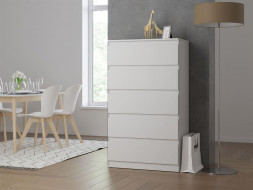 Комод НК-МЕБЕЛЬ STERN комод Т-8 (16 мм) 5-я Белый 72676244 (2 кор.)