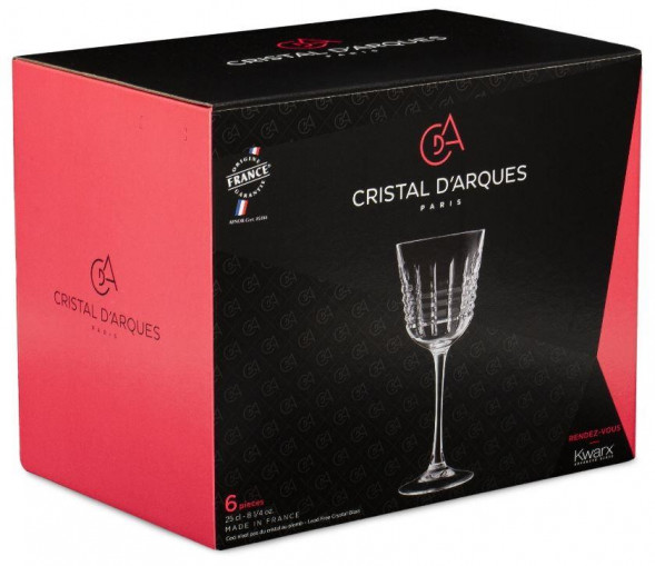 Набор бокалов для вина CRISTAL DARQUES Q4341 Набор бокалов для вина RENDEZ-VOUS 6шт 250мл