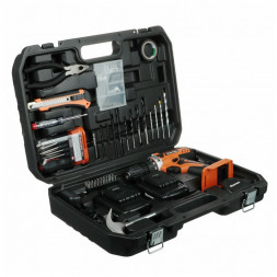 Набор инструментов ЕРМАК 691-030 Набор инструментов "Профи" + шуруповерт 12В 45 предметов