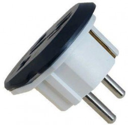 Адаптер-переходник NONAME Адаптер-переходник на евровилку 11626/20 (K1616), темно-серый