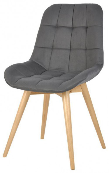 Стул обеденный POLINI Home Verona SD, серый-натуральный (2 кор.)