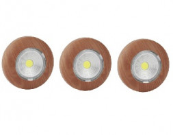 Фонарь-подсветка REV 29102 2 Pushlight 3Pack дерево