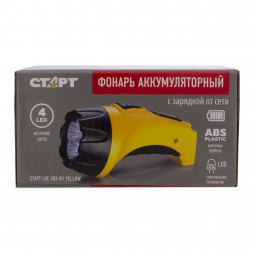 Фонарь Аккумуляторный СТАРТ (11999) LHE 502-B1 желтый