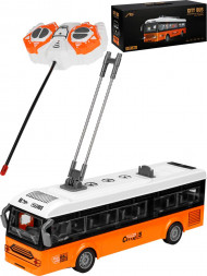 Игрушка NO NAME Городской автобус на р\у,свет, 10,5х8х28см,машина 3*AA и пульт2*AA Не в комплекте (арт. 2405077)