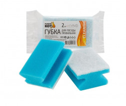 Губка д/посуды РЫЖИЙ КОТ Губка для посуды профильная (2шт) (002625)