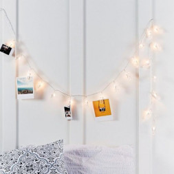 Гирлянда NEON-NIGHT (304-005) ГИРЛЯНДА &quot;ПРИЩЕПКИ&quot; 10 LED, 1.5 М, ПР-Й ПВХ, ТЕПЛЫЙ БЕЛЫЙ