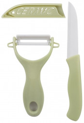 Набор ножей MALLONY Набор кухонный CERAMIC (2 предмета): нож, овощечистка (008662)