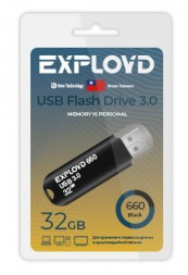USB флэш-накопитель EXPLOYD EX-32GB-660-Black USB 3.0