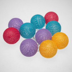 Гирлянда NEON-NIGHT (304-009) Тайские фонарики Фейерверк 5м, 25LED, прозрачный ПВХ, теплый белый, питание USB