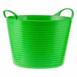 Ведро СИБРТЕХ Ведро гибкое сверхпрочное, 14 л, зеленое 67501