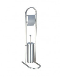 Стойка напольная РЫЖИЙ КОТ Стойка напольная B0813 с держателем для туал. бумаги и ершиком (002670)