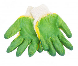 Перчатки NOVA BRIGHT х/б, двойной облив латекс 46188