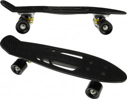 Скейтборд U-TURN Пенниборд пластик., основа аллюм (56х14х10см)(колеса PU 60х45мм, черный) СКБ-3331 ПП-00221200