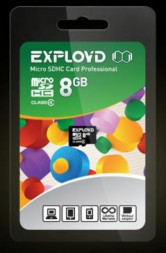 Карта памяти EXPLOYD MicroSDHC 8GB Class4 - б/а