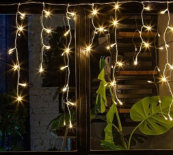 Украшение WINTER GLADE Электрическая гирлянда-занавес Winter Glade Теплый белый свет 100 ламп CB100