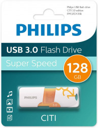 Флеш накопитель PHILIPS CITI3.0 128Gb белый (FM12FD135B/97)